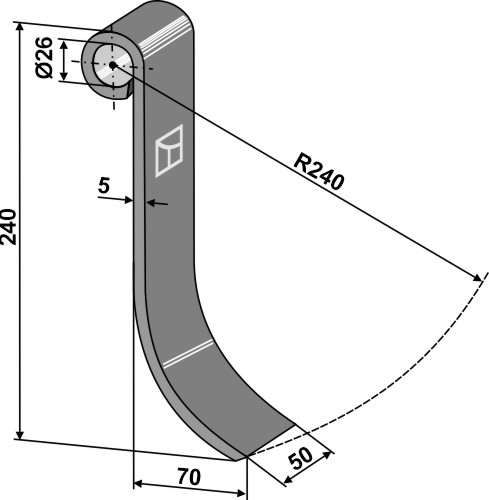Slagle 240x50mm