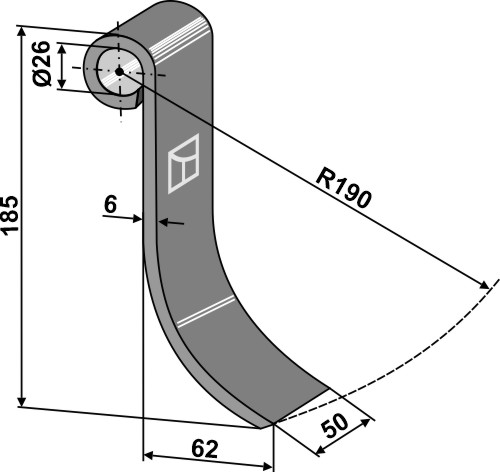 Slagle 185x50mm