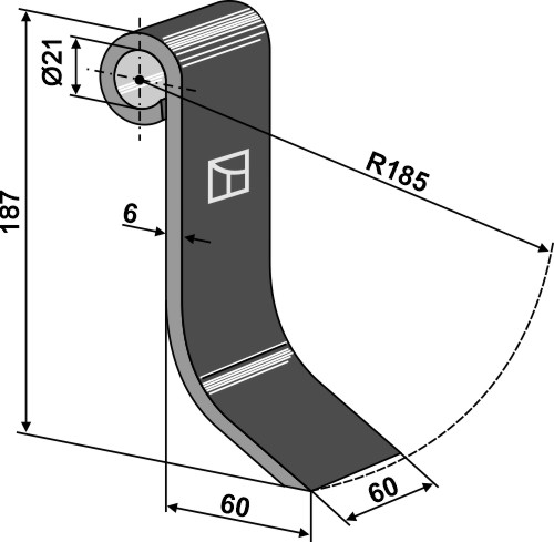 Slagle 187x60mm