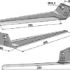 Kniv for roeoptager,