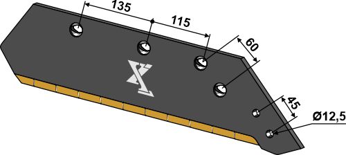 34.0168-ext Plovskær - 14'' - højre (hårdmetal belagt)