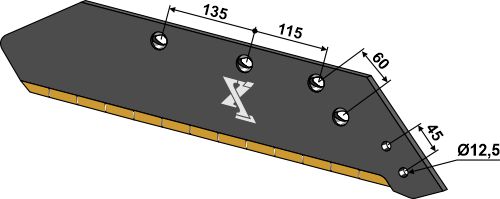 34.0170-ext Plovskær - 16'' - højre (hårdmetal belagt)