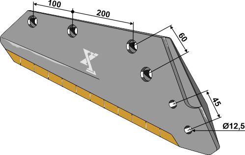 34.0174-ext Plovskær - 16'' - højre (hårdmetal belagt)
