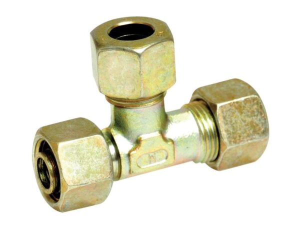 Hyd. T-Stykke 6l 12x1,5mm