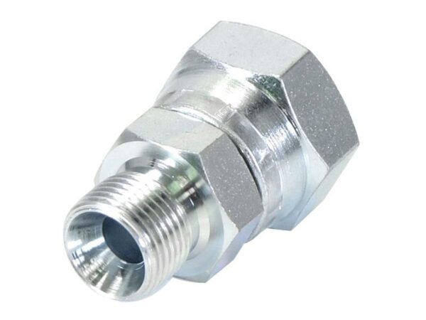 Hydraulikadapter 3/8'' BSP Han x 1/2'' BSP Drejelig hun
