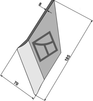 Svejsespids for plovskær - højre