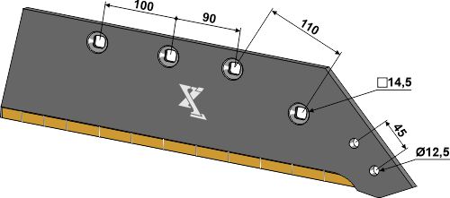 35.0098-ext Plovskær - 16'' - højre (hårdmetal belagt)