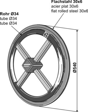 Pakker ring Ø540mm