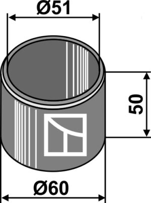 350-005 Plastik bøsning - 50