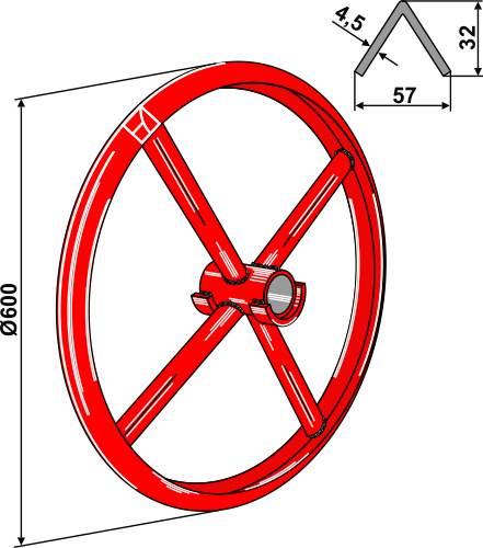 Pakker ring Ø600 - 1 stk.
