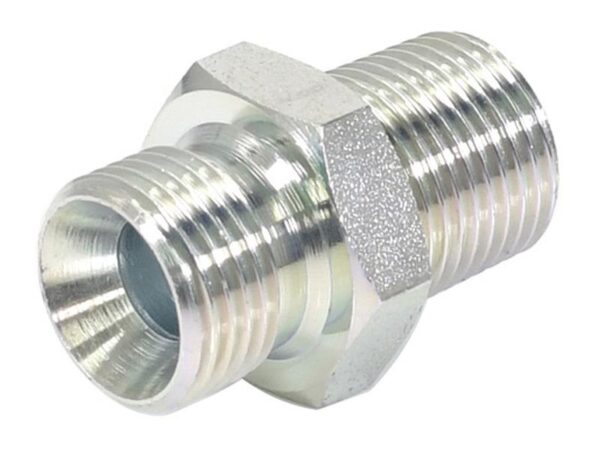 Hydraulikadapter 1/2'' NPTF Han x 3/8'' BSP Han
