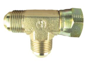 Hydraulisk T-stykke 7/8'' JIC Han x 7/8'' JIC Drejelig hun x 7/8'' JIC Han