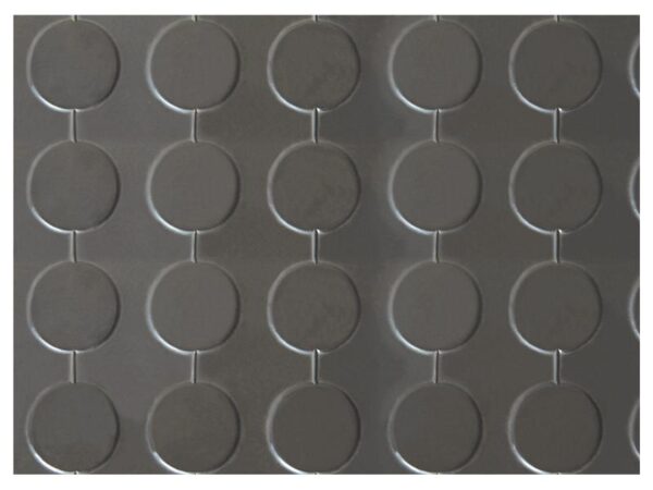 Gummi måtte med knopper (Grå) 1200 x 1000 x 4mm