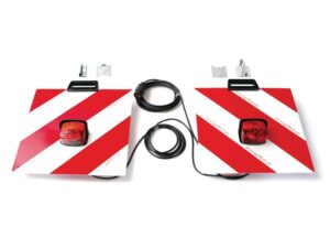 Reflektorpanelsæt 423 x 423 x 0.8mm (m/kabel) (for+bag)