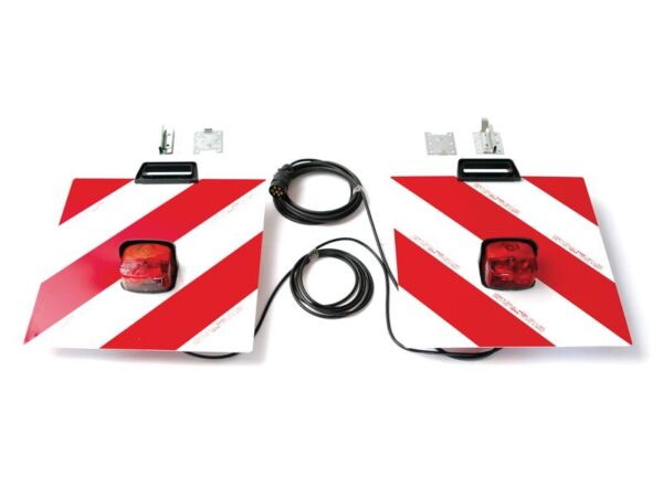 Reflektorpanelsæt 423 x 423 x 0.8mm (m/kabel) (for+bag)