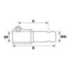 PTO Adapter - Spliner indv 1 3/8'' - 6 x Spliner udv 1 3/8'' - 6 med Bolt.