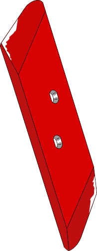 Vendbar spids 65x12 - venstre