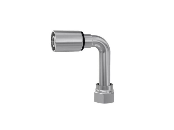Parker ORFS Preskobling 1/4'' x 9/16'' - 18TPI Hun 90° Omløber (ekstra lang)