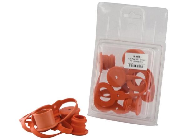 Sparex Støvhætte Orange PVC Passer på: 1/2'' Han- og hunkobling (Agripak 4 stk.)