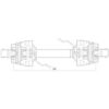 Weasler PTO Aksel (EUCV), (Lz) Længde: 1010mm, 1 3/8'' x 6 Spline 80° W.A. Slide Lock til 1 3/8 x 6 80° Vidvinkel