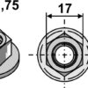 Flangemøtrik M12x1,75 - 10.9