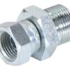 Hydraulikadapter 3/4'' BSP Han x 1/2'' BSP Drejelig hun
