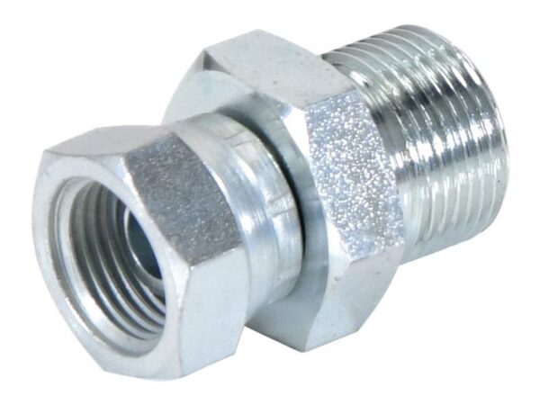 Hydraulikadapter 3/4'' BSP Han x 1/2'' BSP Drejelig hun