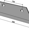 Forplovskær 10mm - højre