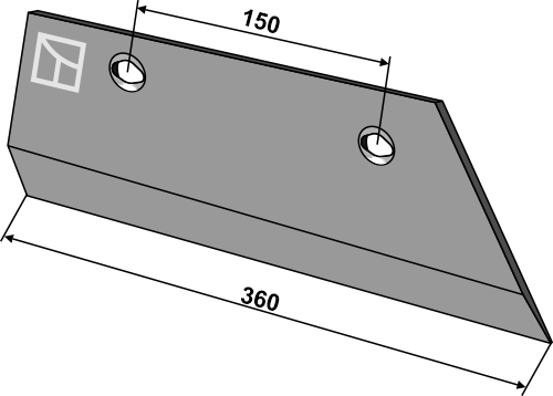 Forplovskær 10mm - højre