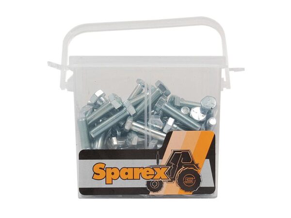 Sortiment Bolte & Møtrikker (ins), Størrelse: 1/4 - 3/8'' x UNF (DIN or Standard No. DIN 931, DIN 934) Trækstyrke: 8.8.
