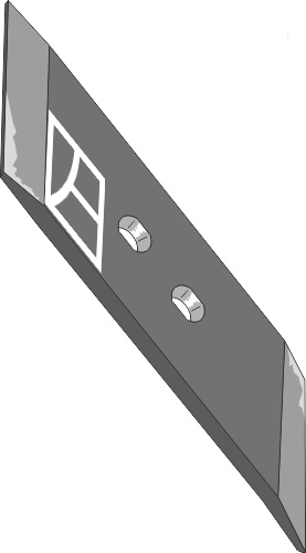 Vendbar spids 60x12 - venstre