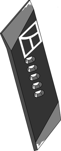 Vendbar spids 80x14 - venstre