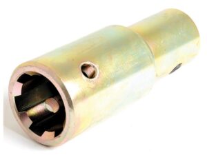 PTO Adapter - Hul Ø3/4'' x Spliner indv 1 3/8'' - 6 med Møtrik.