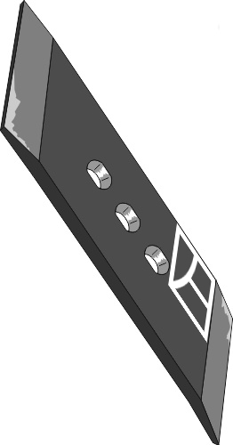 Vendbar spids 70x12 - venstre