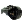 Stikdåse 3 pol Hun (Black Plastic)