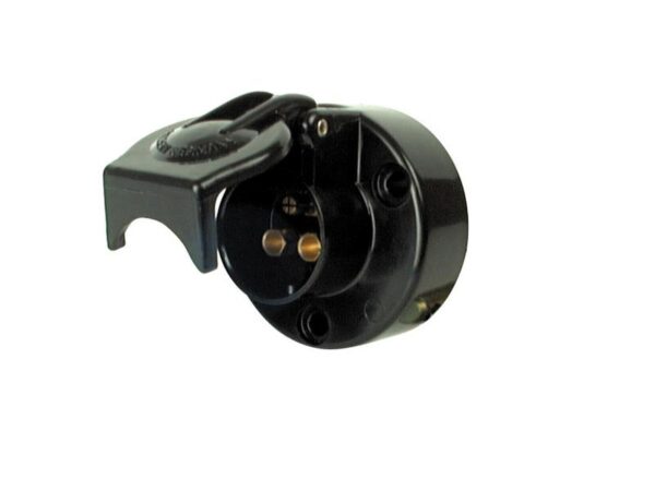 Stikdåse 3 pol Hun (Black Plastic)