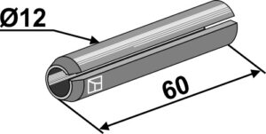 51-1008 Hulspændestift Ø12x60