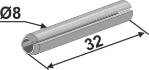 51-1014 Hulspændestift Ø8x32