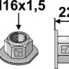 Låsemøtrik M16x1,5 - 10,9 m. polystop