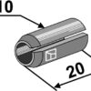 Hulspændestift Ø10x20 DIN1481