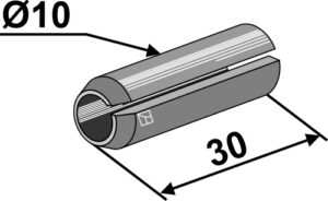51-1053 Hulspændestift Ø10x30