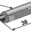 Hulspændestift Ø10x36