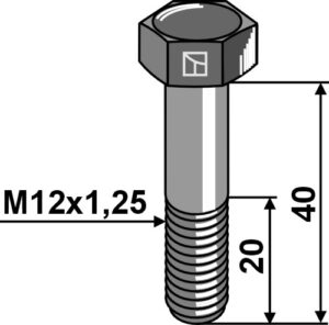 51-1240.1 Bolt M16x1,5x40 - 8.8