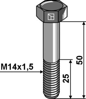 51-1450-1 Bolt M14x1,5x50 - 12.9