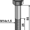 Bolt M14x1,5x55 - 12.9