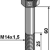 Bolt M14x1,5x60 - 12.9
