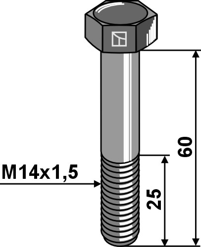 Bolt M14x1,5x60 - 12.9