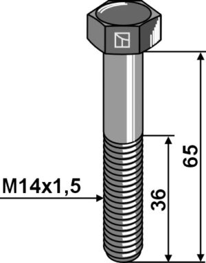 51-1465 Bolt M14x1,5x65 - 12.9