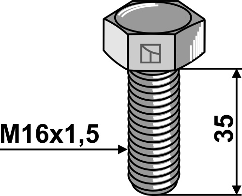 Bolt M16x1,5x35 - 10.9