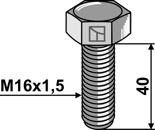 Bolt M16x1,5x40 - 10.9